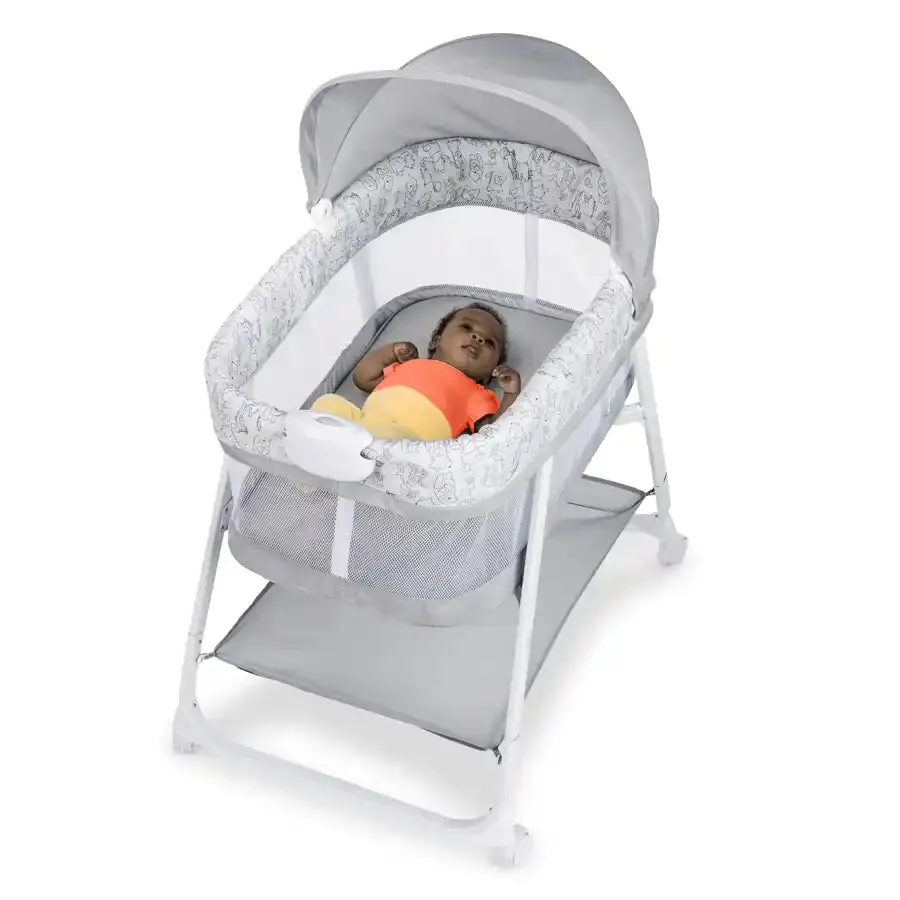 Bright Starts Winnie The Pooh Slumber Party Soothing Bassinet