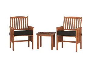 Brown 3 Piece Patio Set