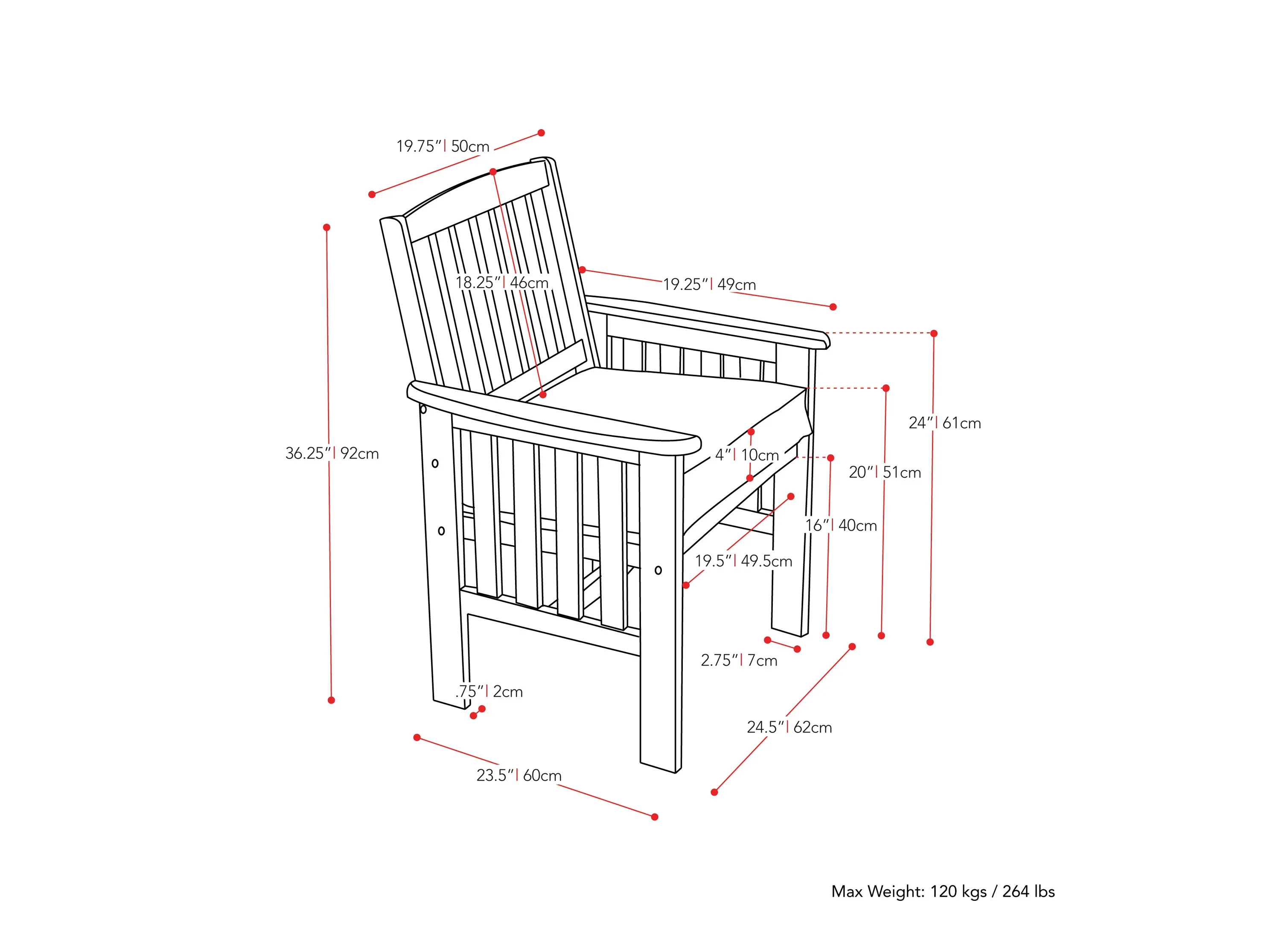 Brown 3 Piece Patio Set