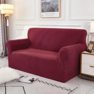 Burgundy Waterproof Couch Cover