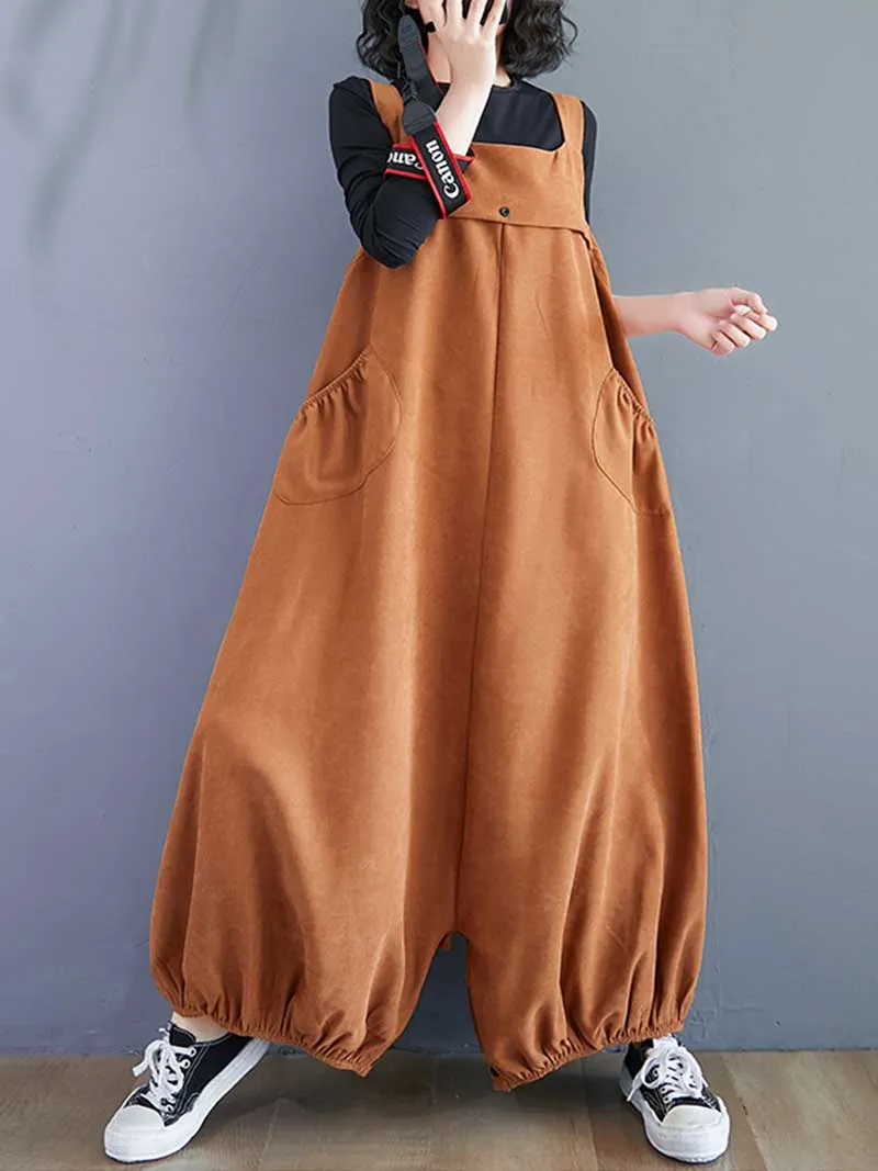 Call My Name  Cotton Overall Baggy Dungarees