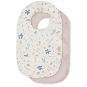 Cam Cam Copenhagen Bibs 2-pack Pressed Leaves Rose / Dusty Rose