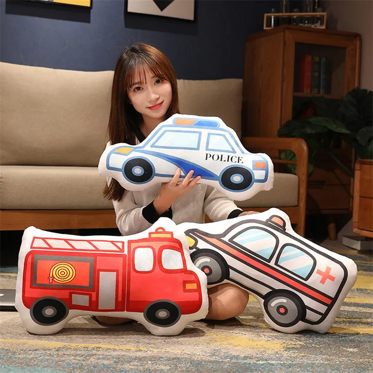 Cartoon Stuffed Vehicle Pillow | Ambulance