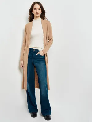 Cashmere Maxi Duster Cardigan, Natural