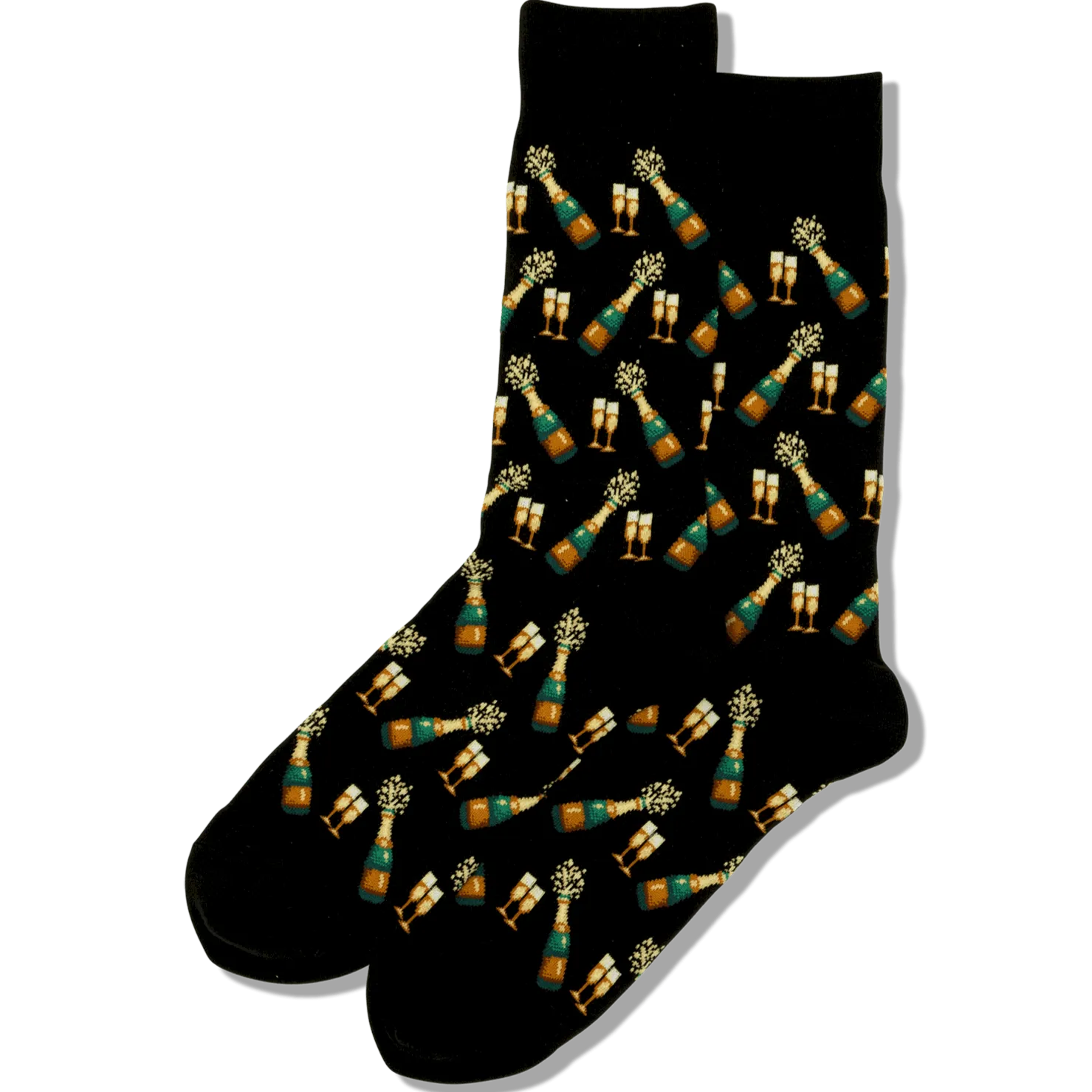 Champagne Bottles Crew Socks