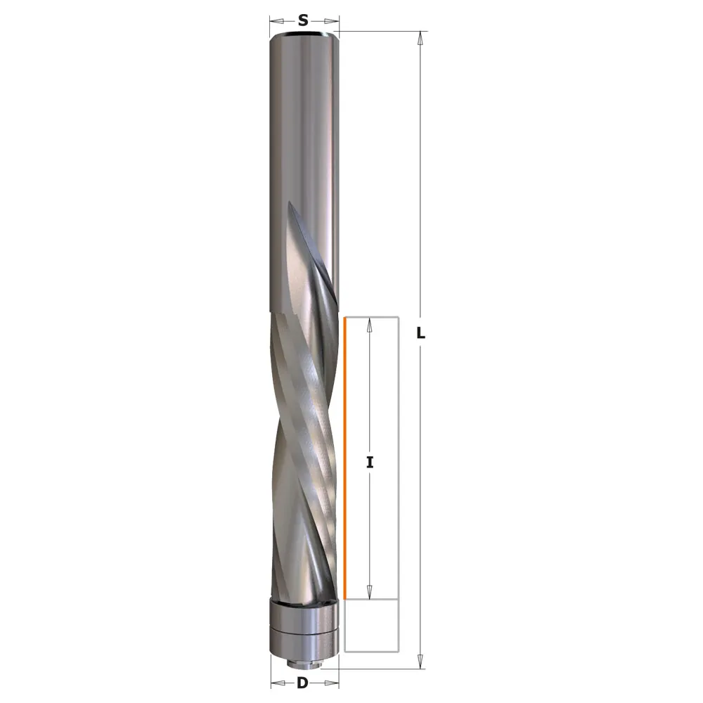 CMT Orange Tools 192.505.11B SOLID CARBIDE DOWNCUT SPIRAL BIT W/BRNG 1/2’’