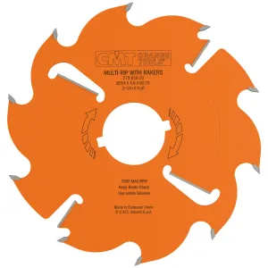 CMT Orange Tools 279.012.12 MULTI-RIP W/RAKERS 12”x0.157’’/0.098’’x2-3/8’’  T=12 4 FLAT