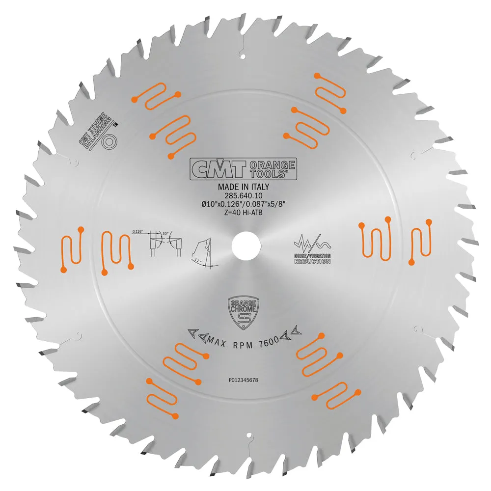 CMT Orange Tools 285.660.16M HEAVY-DUTY GENERAL PURPOSE 400x0.137”/0.098”x30mm T=60 ATB