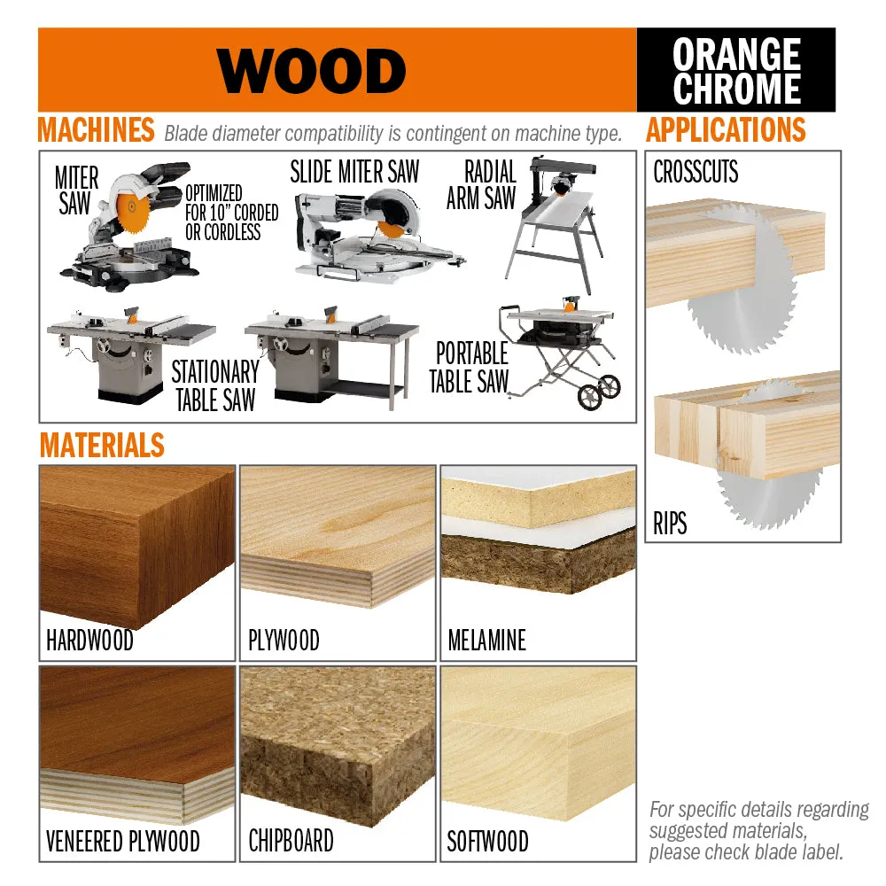 CMT Orange Tools 285.660.16M HEAVY-DUTY GENERAL PURPOSE 400x0.137”/0.098”x30mm T=60 ATB