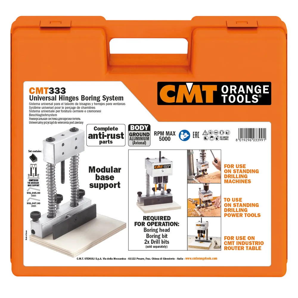 CMT Orange Tools CMT333 HINGE BORING SYSTEM SUPPORT