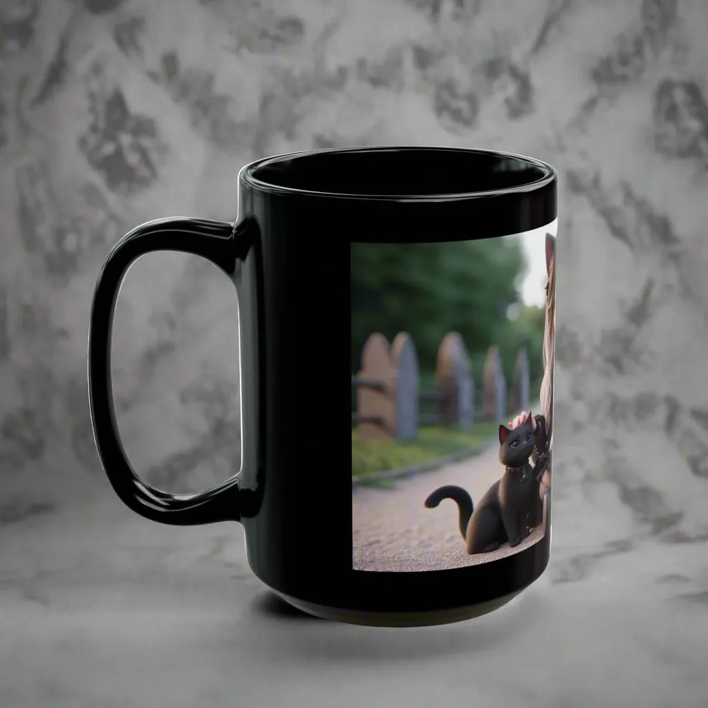 Cursed Cutie Gothic Coffee Cup – Sip with Enigmatic Charm