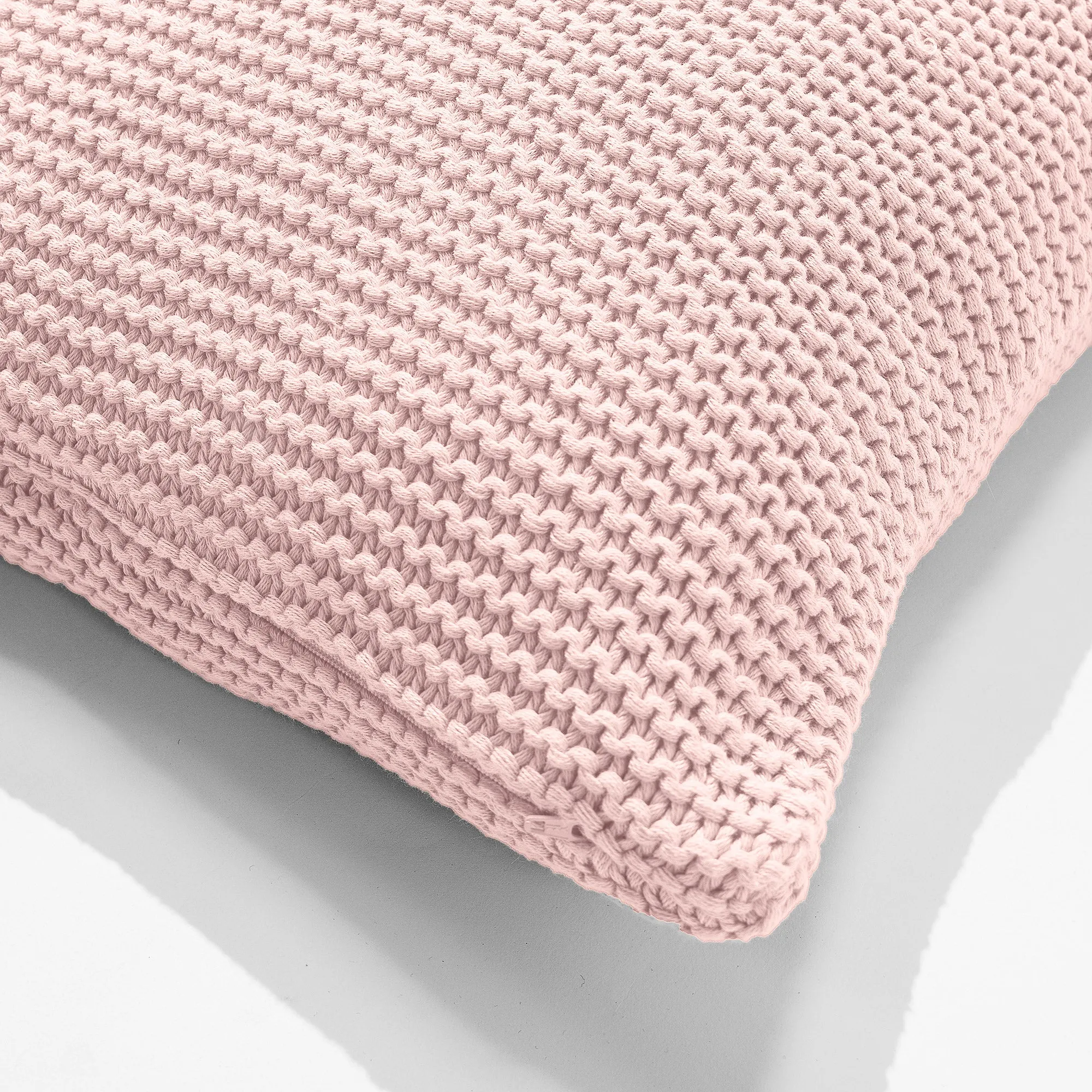 Decorative Cushion Cover 47 x 47cm - Ellos Knitted Baby Pink