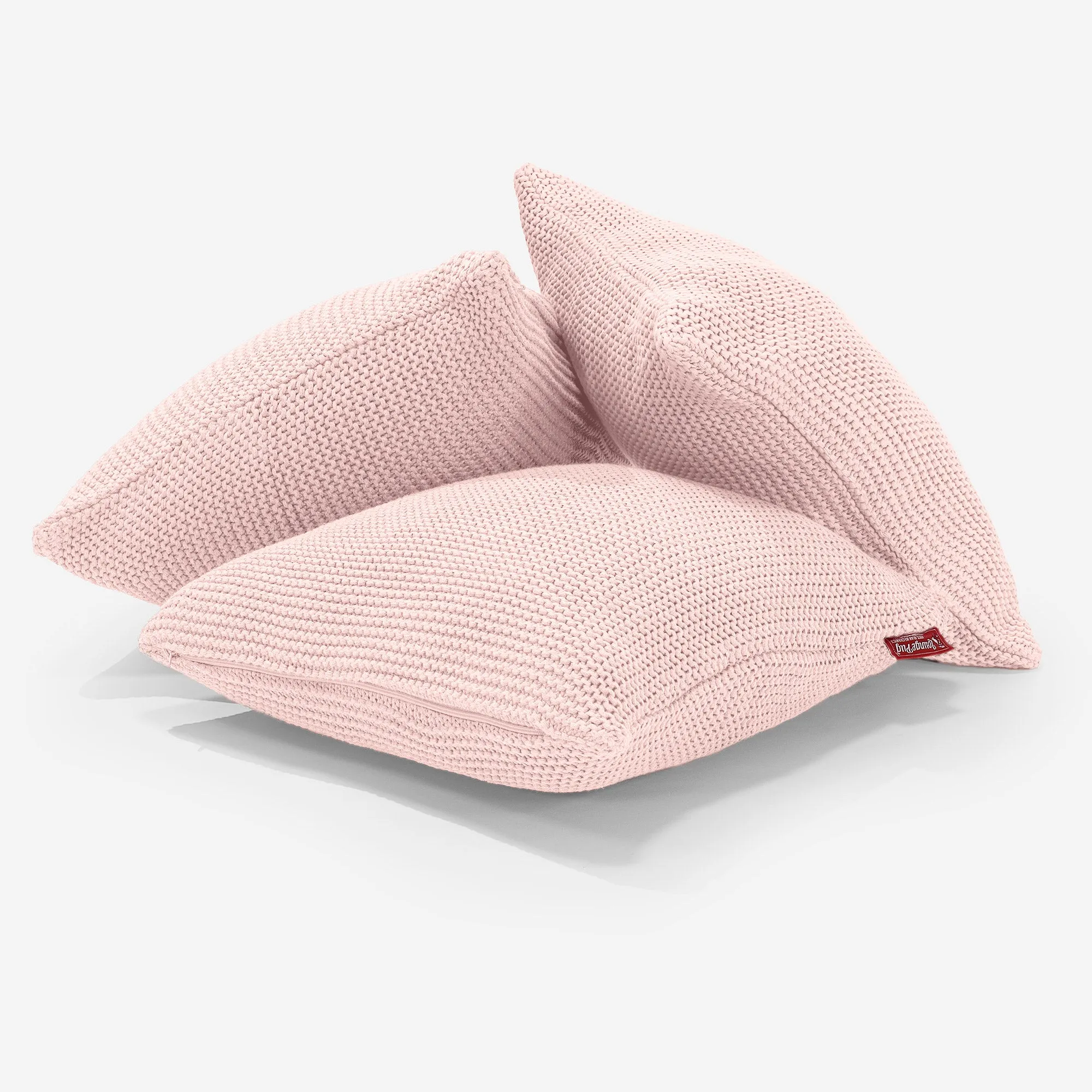 Decorative Cushion Cover 47 x 47cm - Ellos Knitted Baby Pink