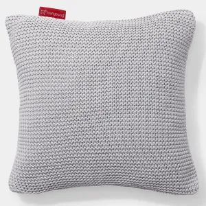 Decorative Cushion Cover 47 x 47cm - Ellos Knitted Light Grey