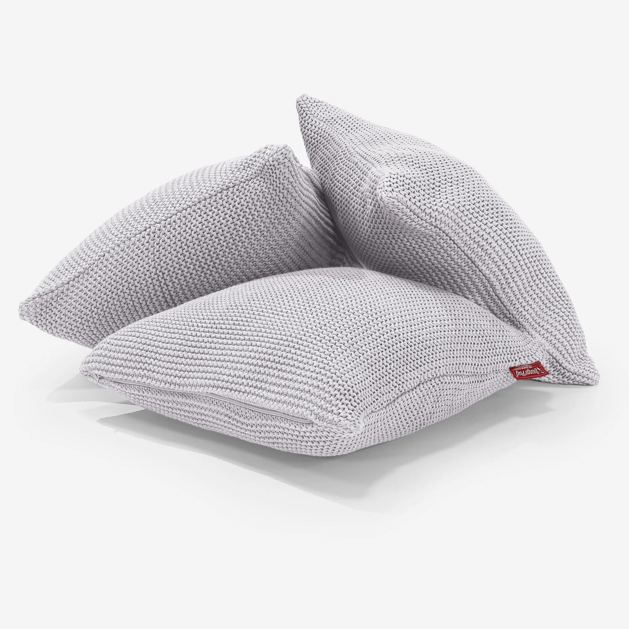 Decorative Cushion Cover 47 x 47cm - Ellos Knitted Light Grey