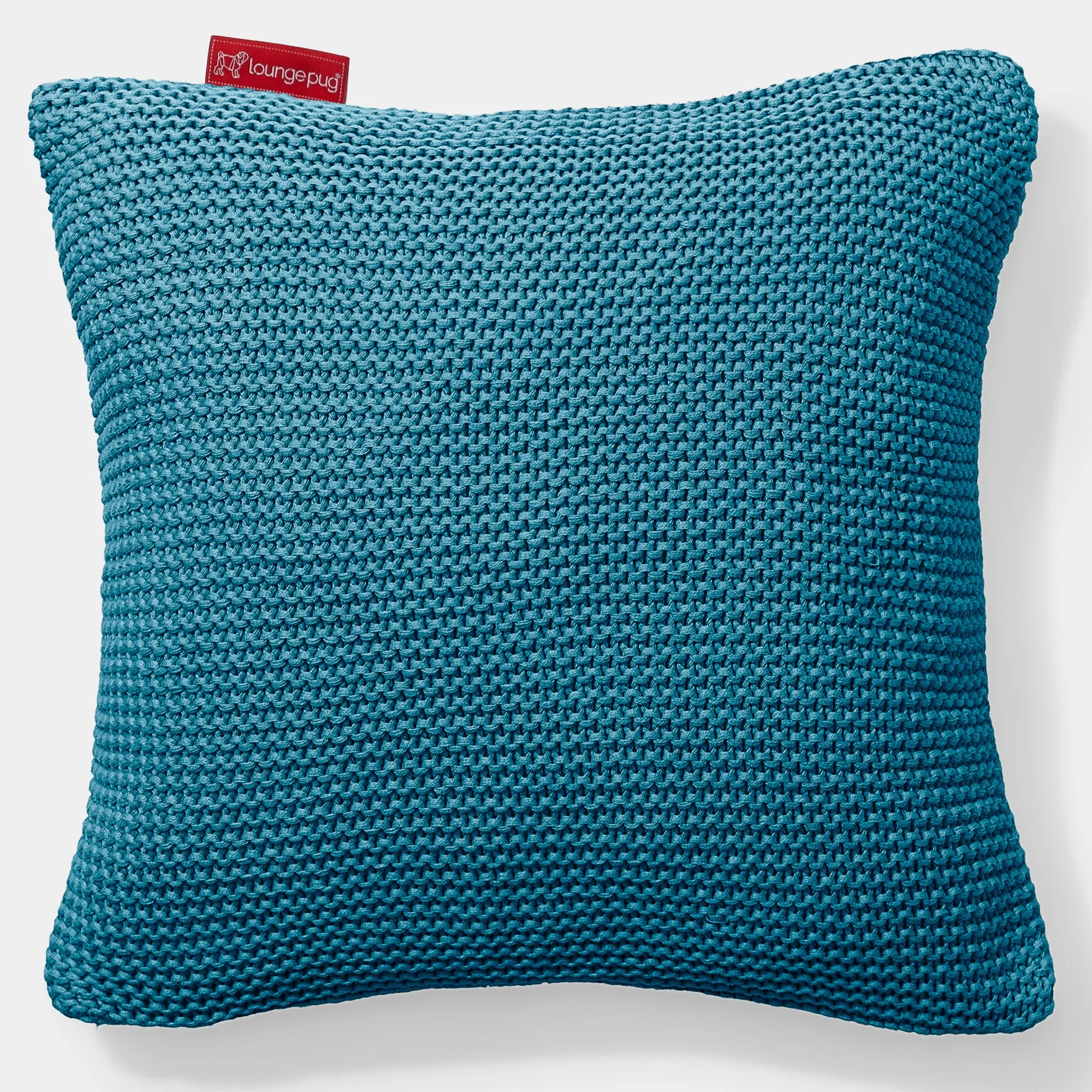 Decorative Cushion Cover 47 x 47cm - Ellos Knitted Petrol Blue