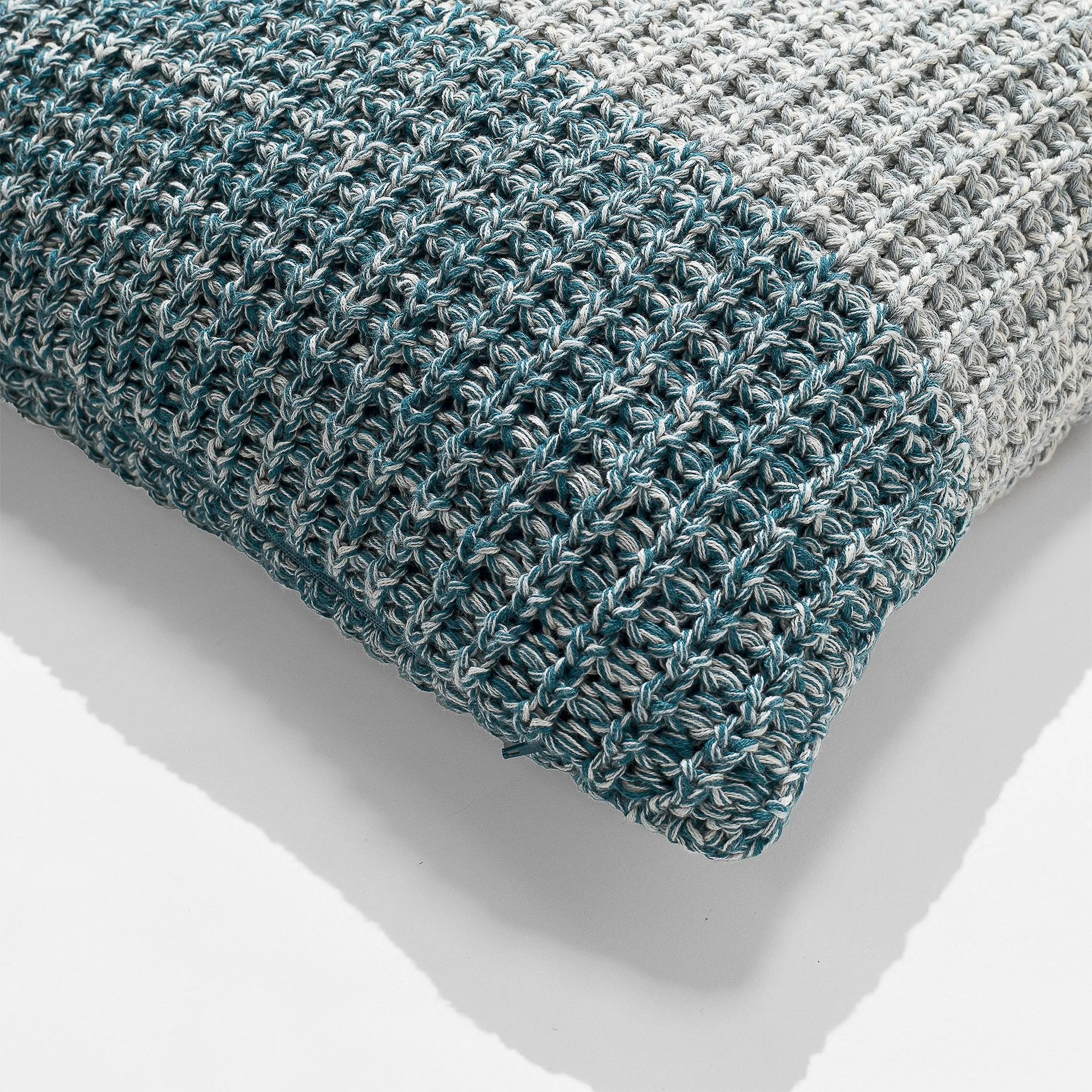 Decorative Cushion Cover 47 x 47cm - Knitted Chester Blue