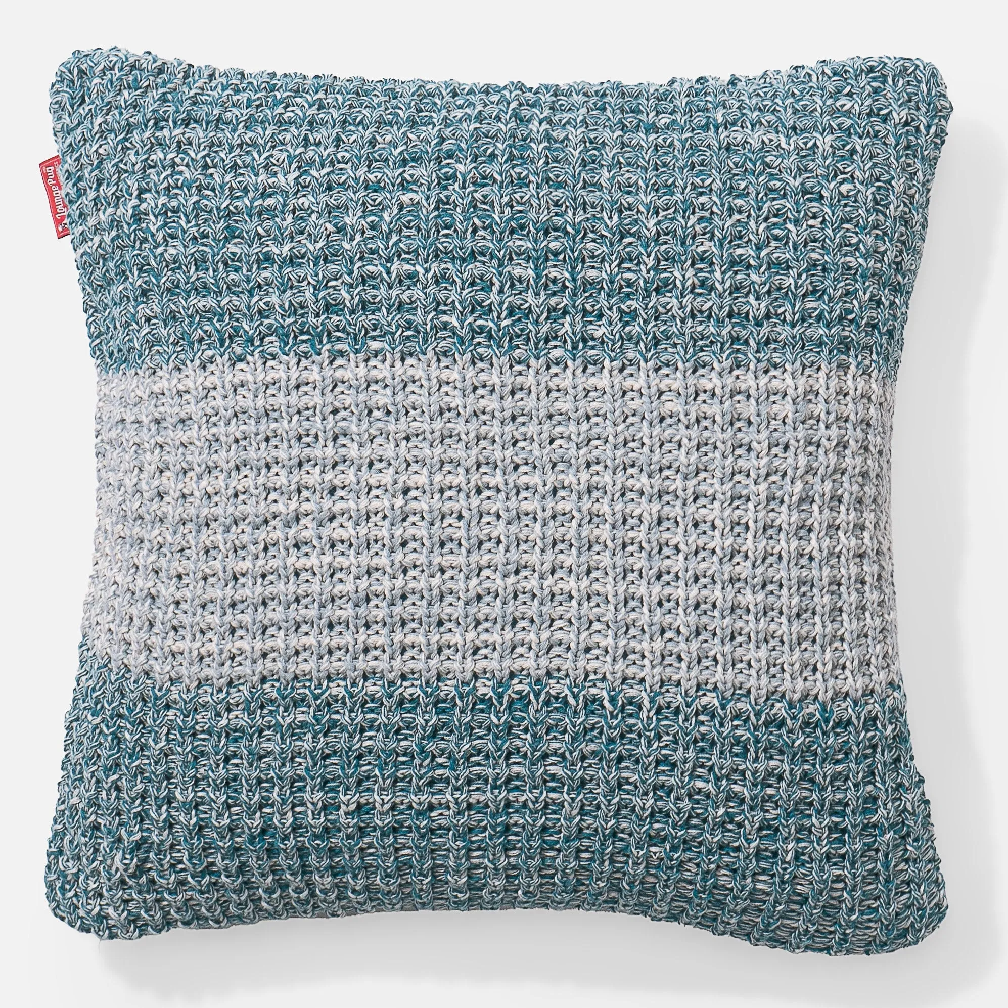 Decorative Cushion Cover 47 x 47cm - Knitted Chester Blue