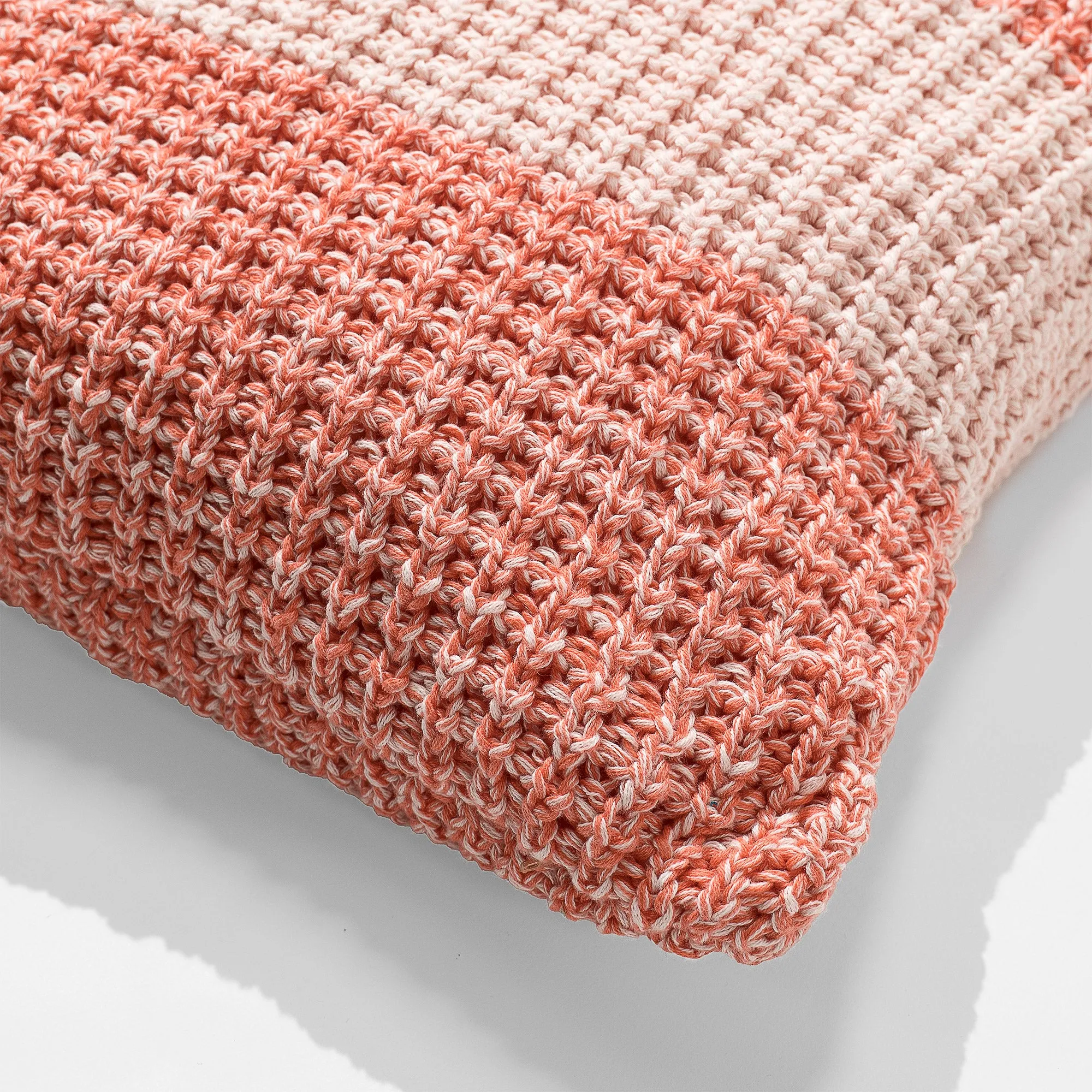 Decorative Cushion Cover 47 x 47cm - Knitted Chester Pink