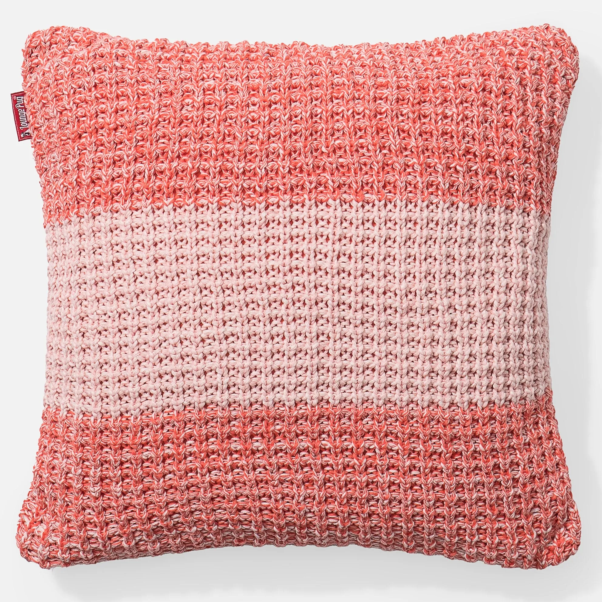 Decorative Cushion Cover 47 x 47cm - Knitted Chester Pink