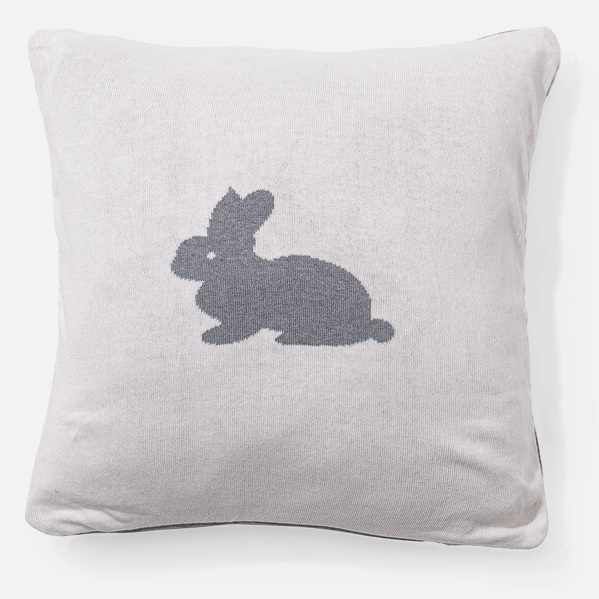 Decorative Cushion Cover 47 x 47cm - Knitted Rabbit