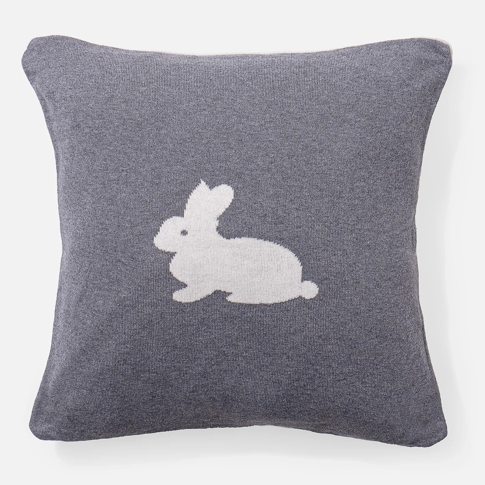 Decorative Cushion Cover 47 x 47cm - Knitted Rabbit