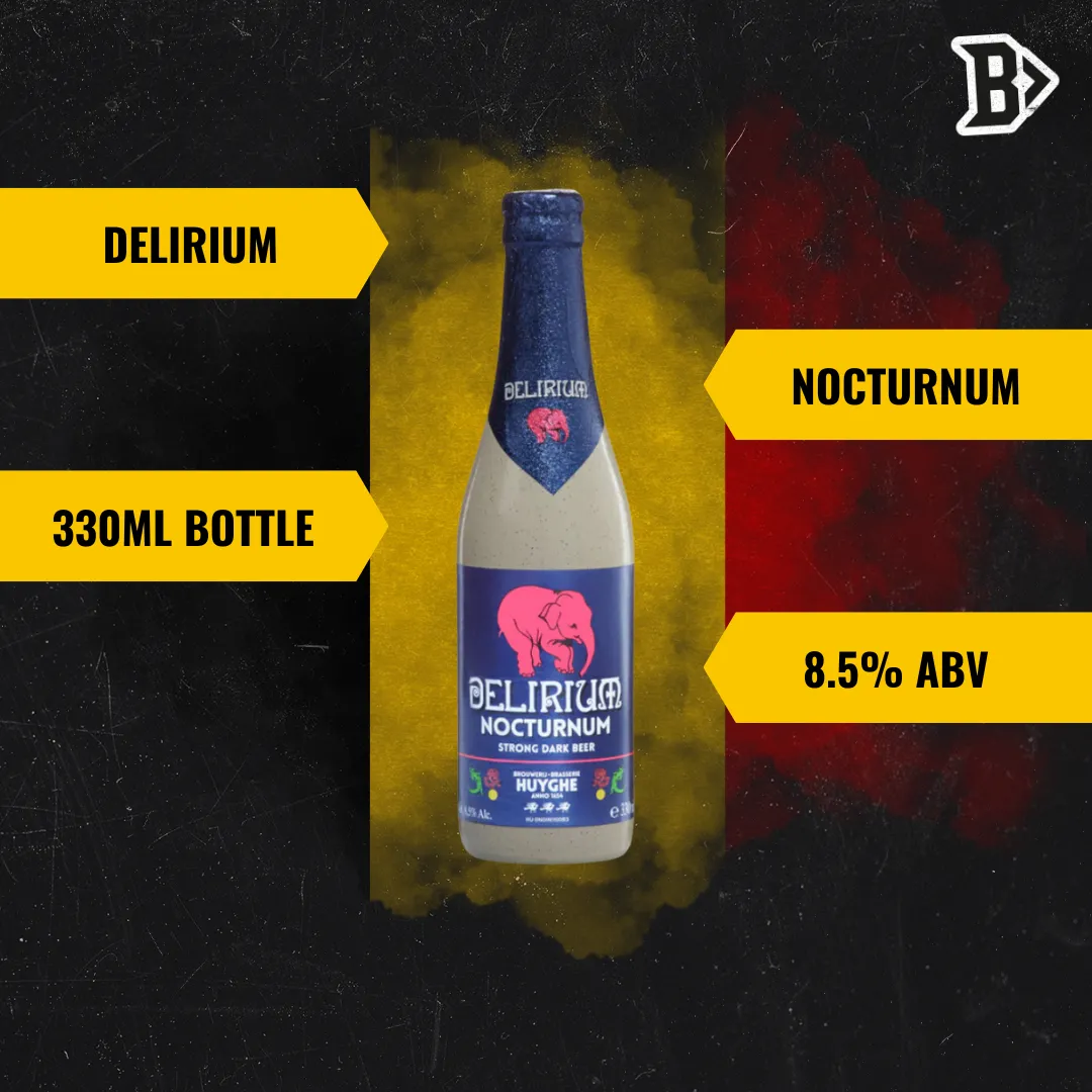 Delirium Nocturnum Belgian Strong Ale 330ml Bottles - 8.5% ABV (12 Pack)