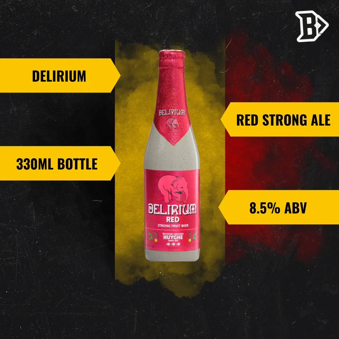 Delirium Red Belgian Strong Ale 330ml Bottles - 8.5% ABV (12 Pack)