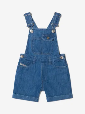 Diesel Baby Boys Cotton Denim Short Dungarees