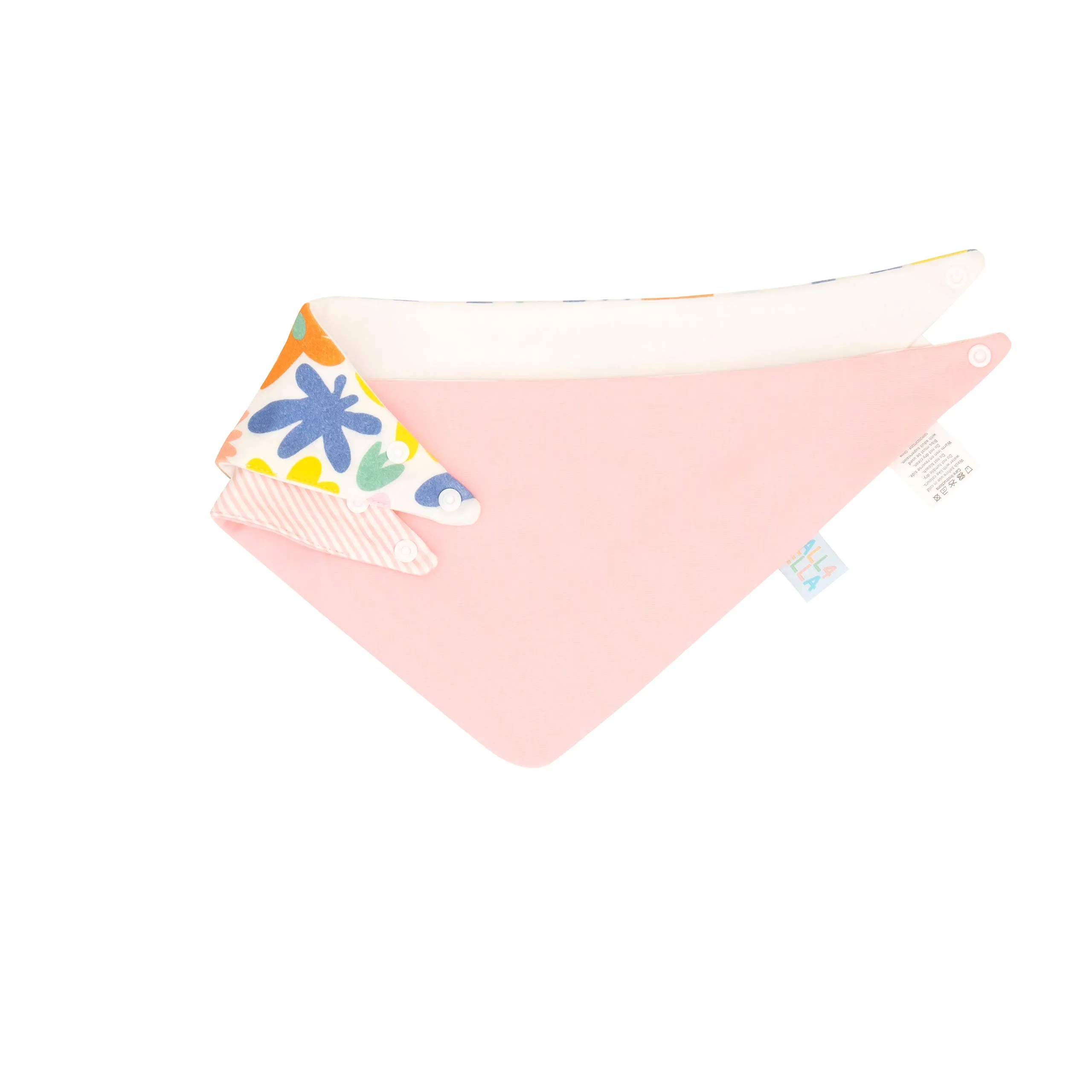 Dribble Bandana Bib 2 Pack - Retro Bright Floral