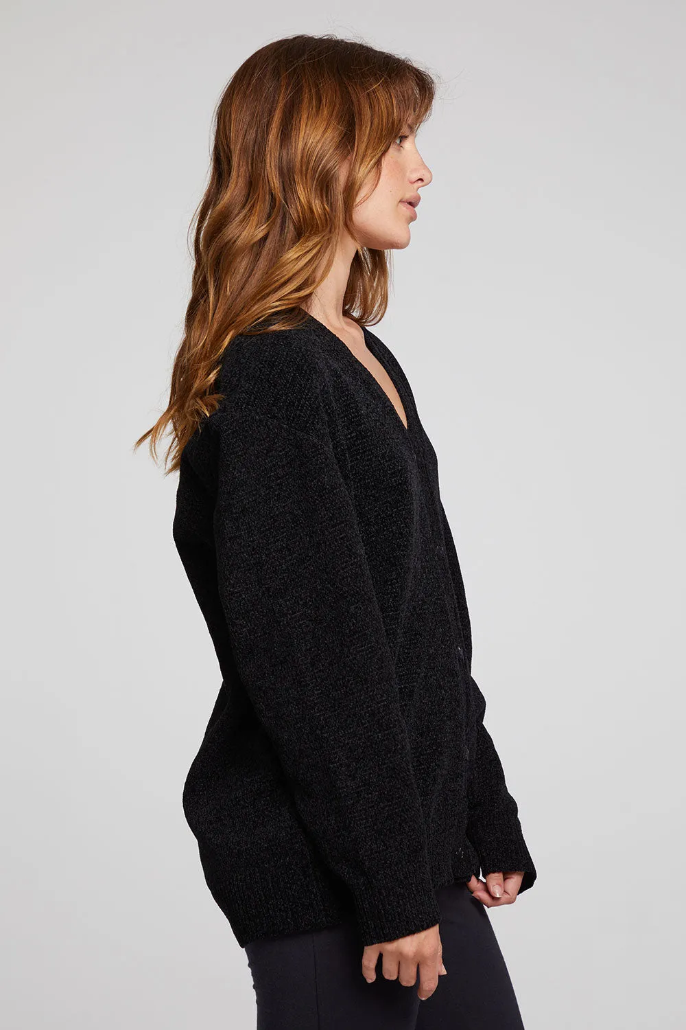 Fairfax Licorice Cardigan