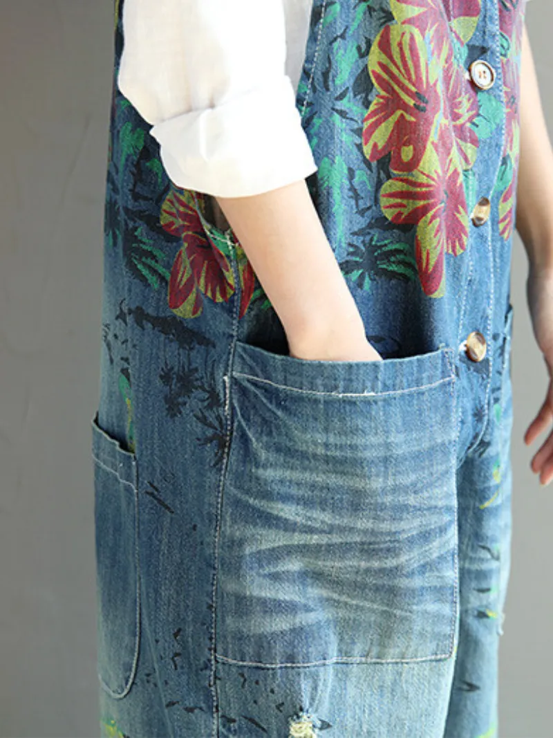 Found You Better Denim Loose Overall Dungarees