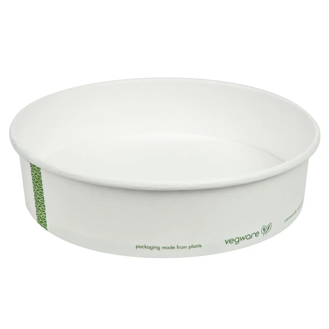 FS176 Vegware 185-Series Compostable Bon Appetit Wide PLA-lined Paper Food Bowls 26oz (Pack of 300)