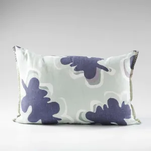 Gidget Linen Cushion | Sea Mist/Navy