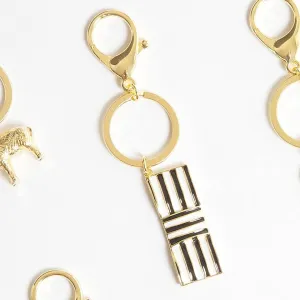 Gold Figurine Keychains- Bow