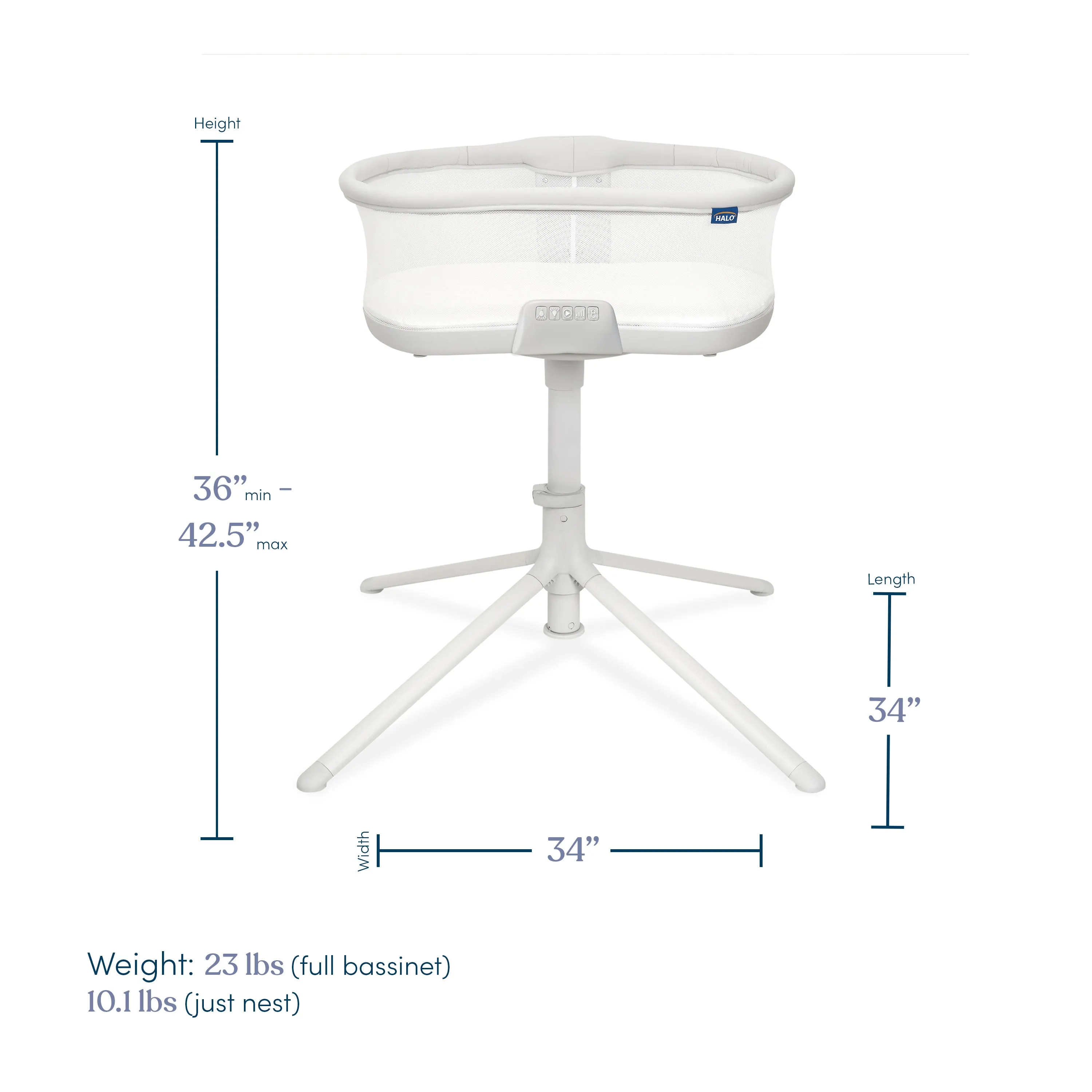 Halo BassiNest Soothing Swivel Sleeper 3.0S