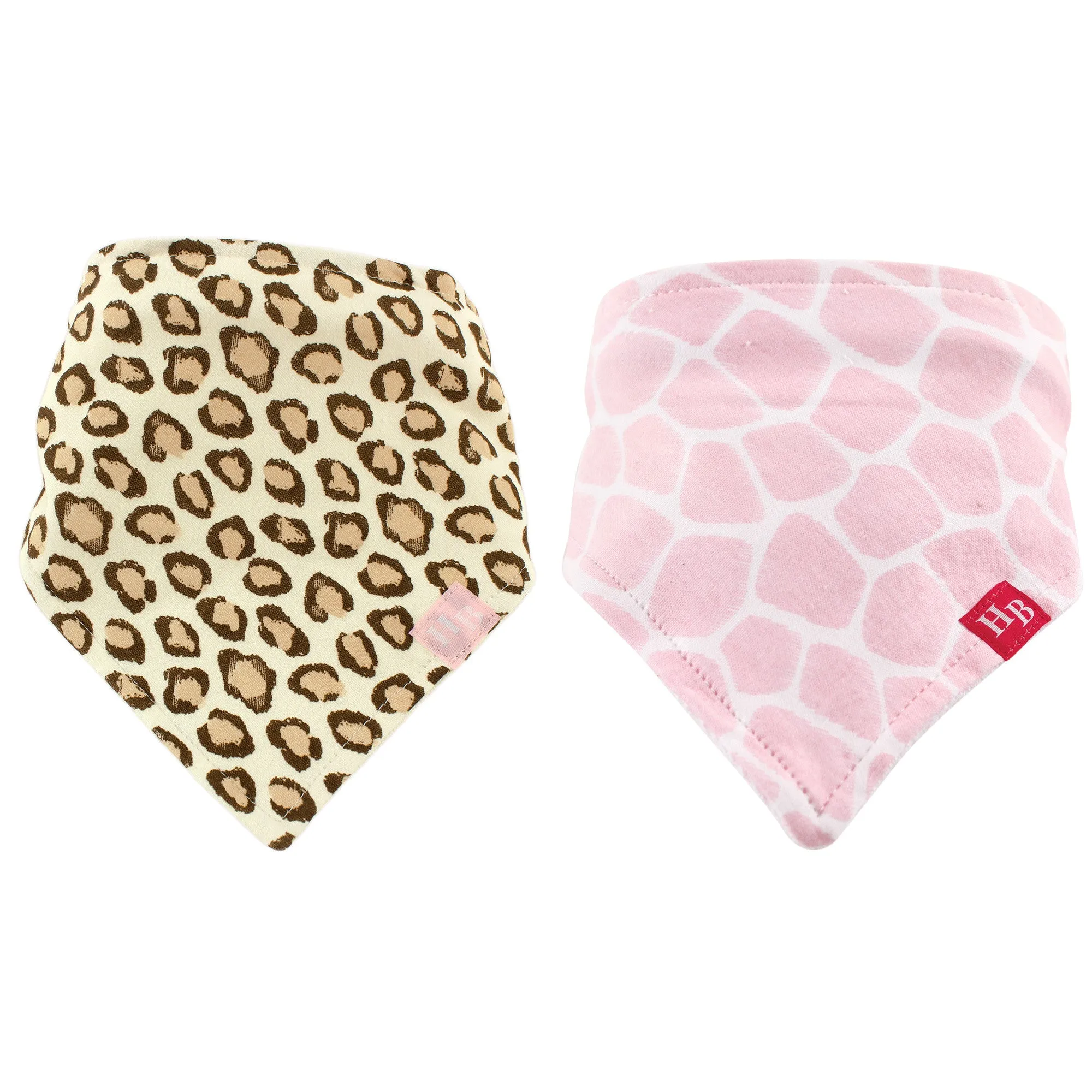 Hudson Baby Cotton Bandana Bibs, Animal Print