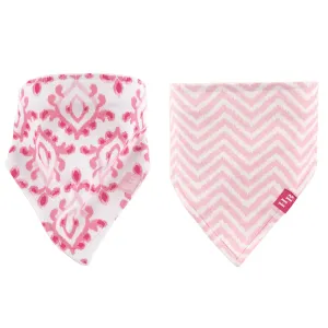 Hudson Baby Cotton Bandana Bibs, Ikat