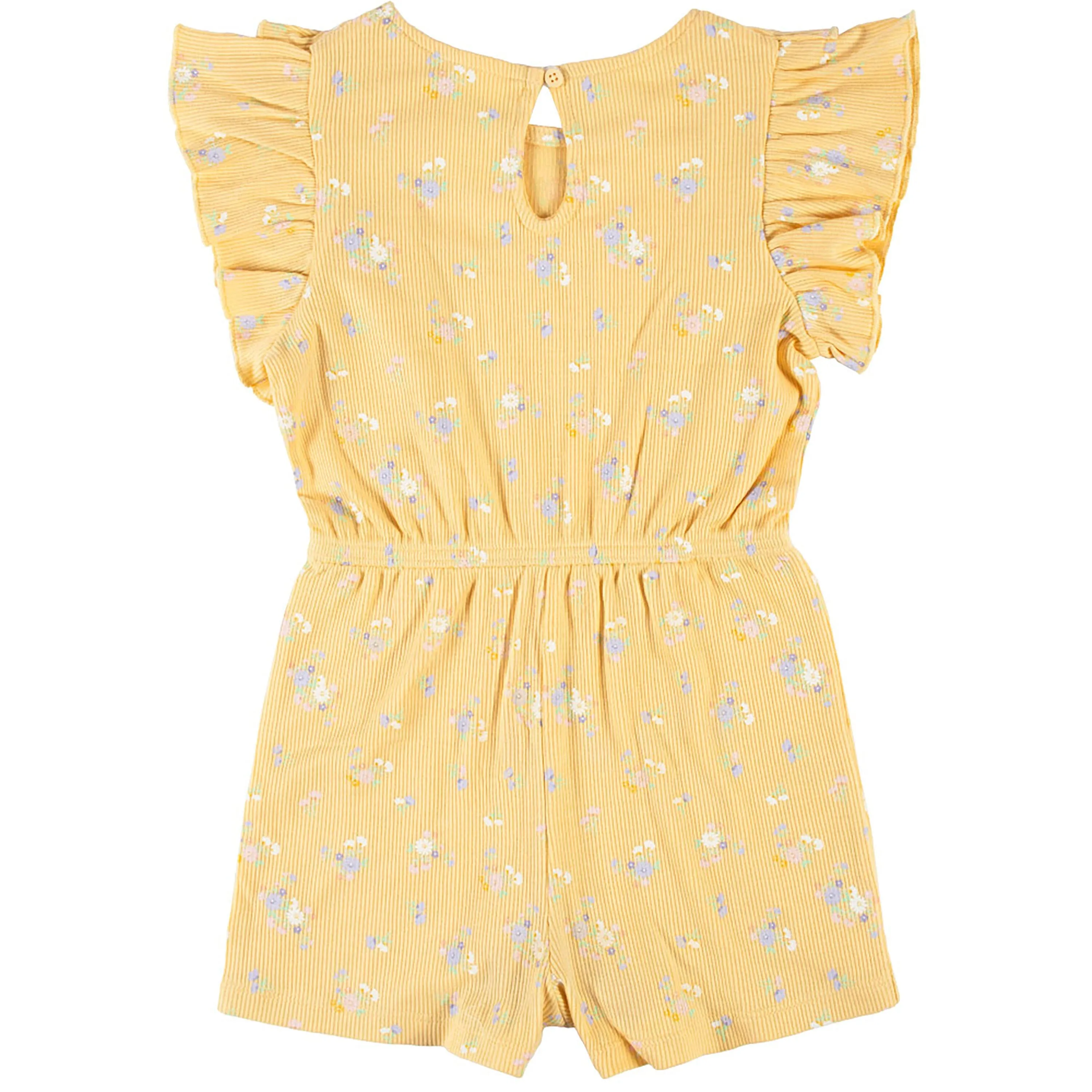 Infant & Toddler Girls Yellow Ruffled Romper