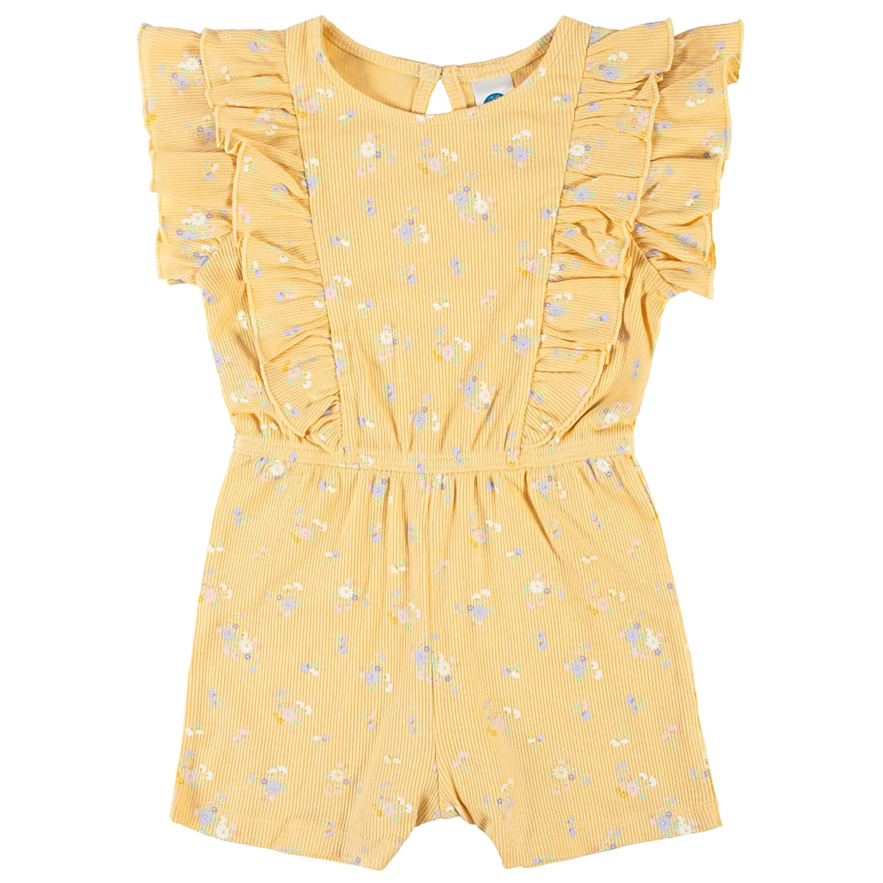 Infant & Toddler Girls Yellow Ruffled Romper