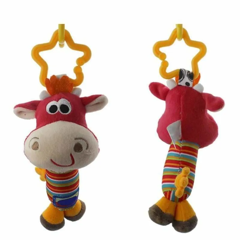 Infant Soft Cute  Animal Handbells for kids