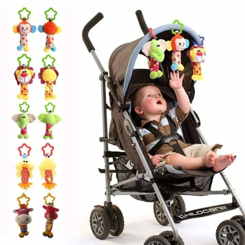 Infant Soft Cute  Animal Handbells for kids