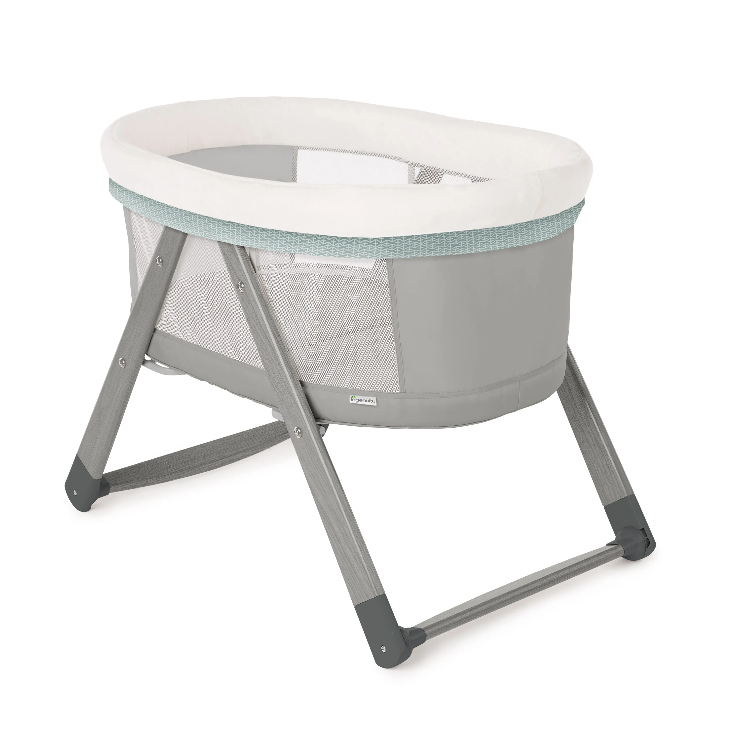 Ingenuity Wood FoldAway Rocking Bassinet Classic, Wallace