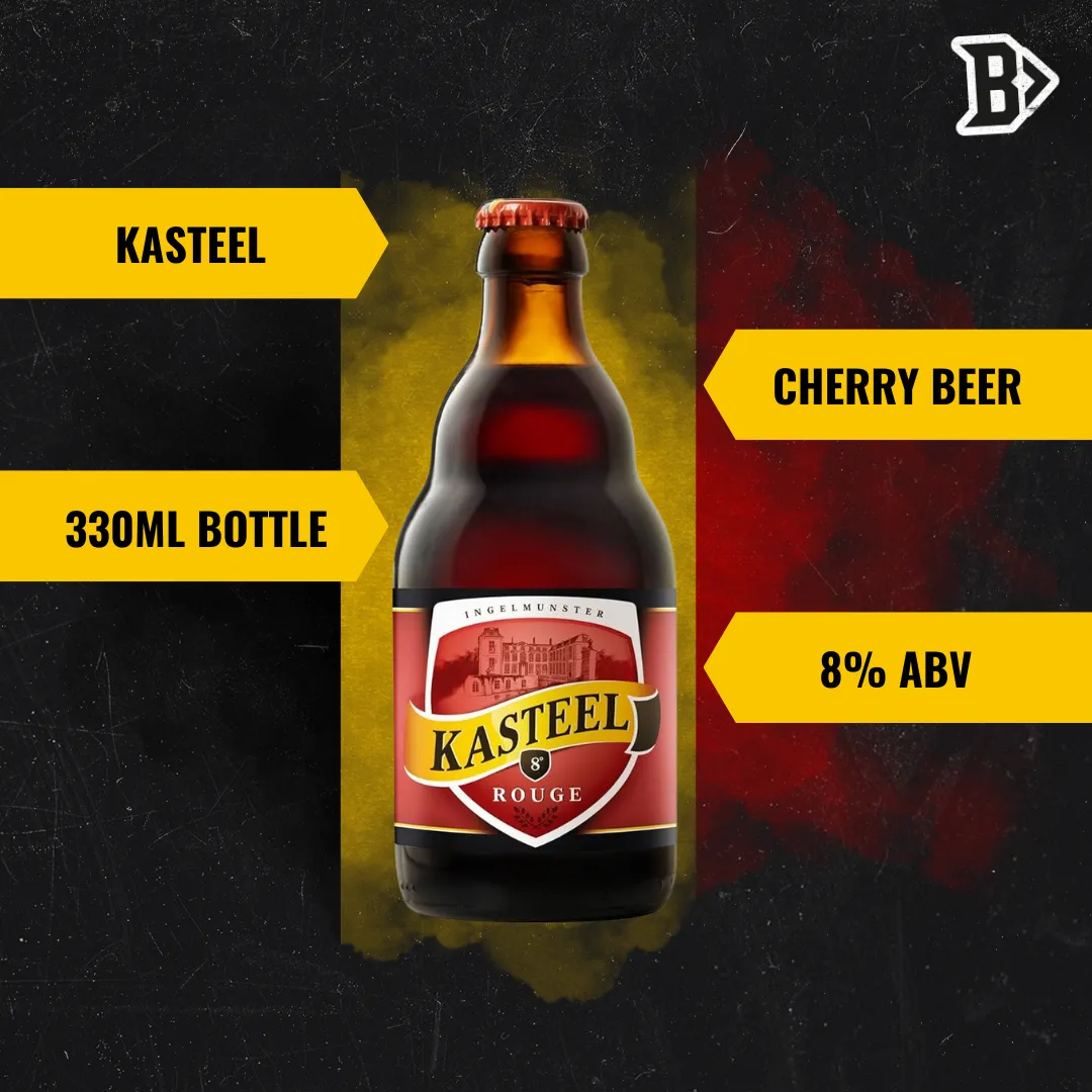 Kasteel Rouge Belgian Cherry Fruit Beer 330ml Bottles - 8.0% ABV (12 Pack)