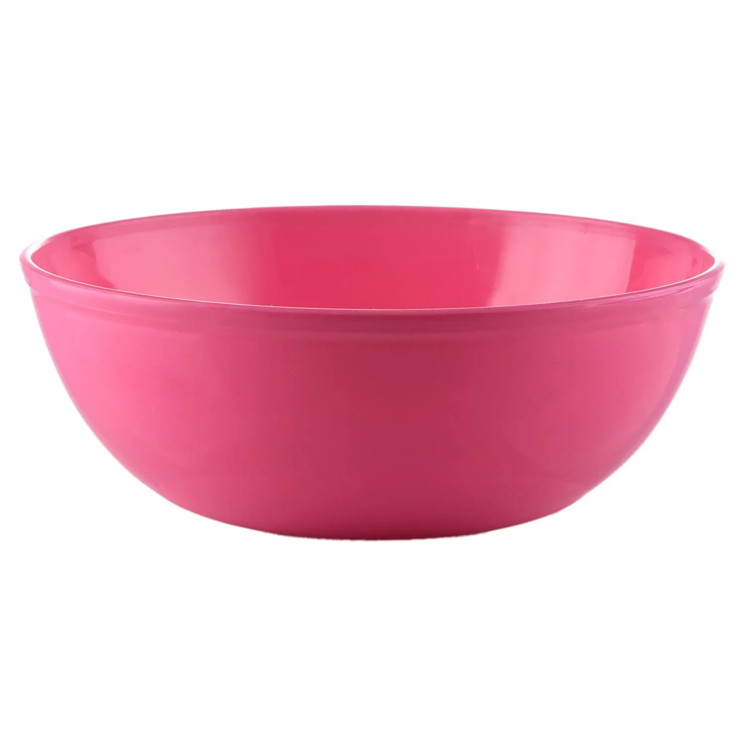 Kuber Industries Bowls|Plastic Dishwasher Safe Bowl|Serving Bowls|Bowls for Kitchen|Microwave Safe Bowls for Salad|Soup|Pasta|1500 ML|Pack of 3 (Pink)