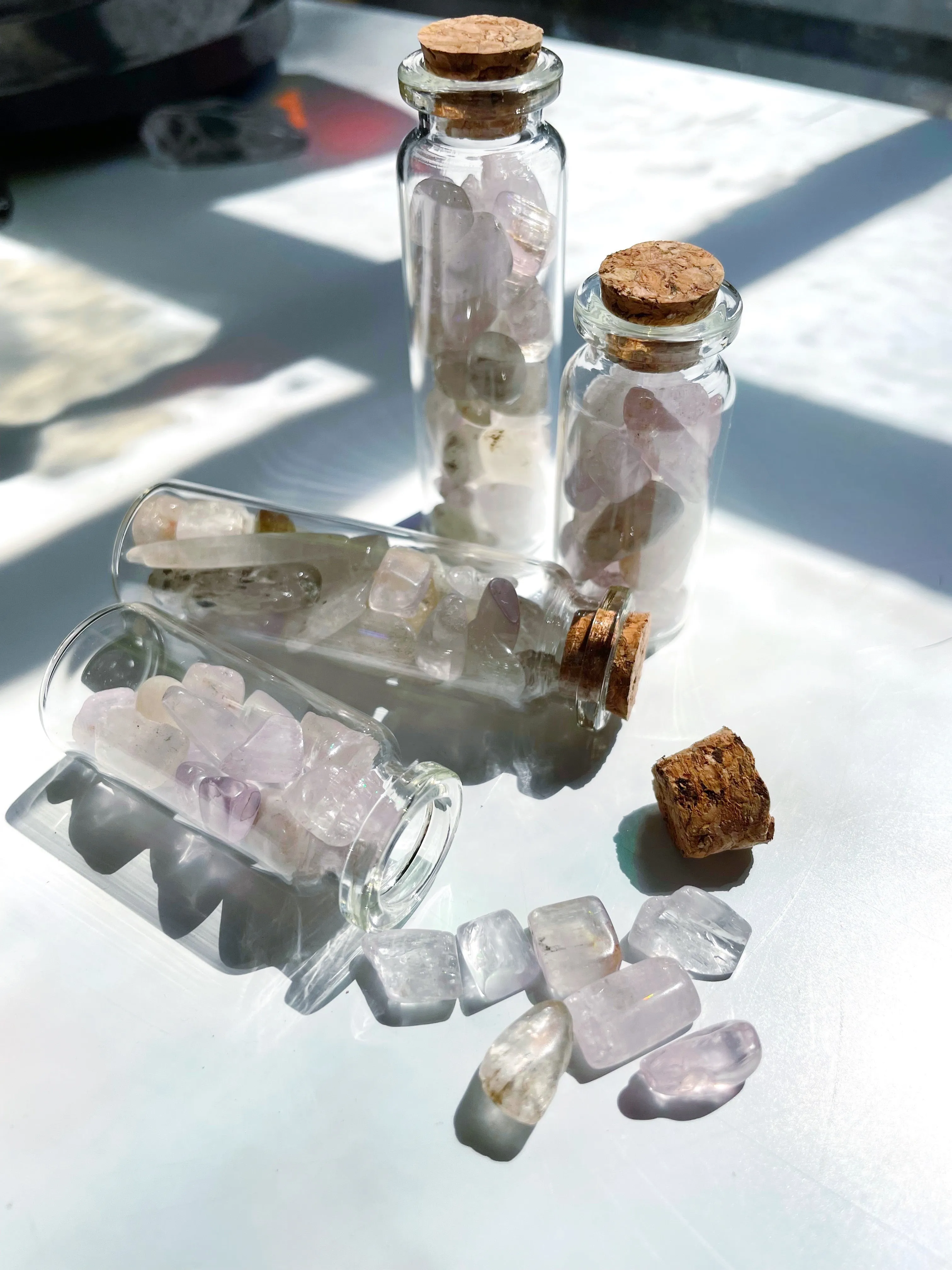 Kunzite Chip Bottles