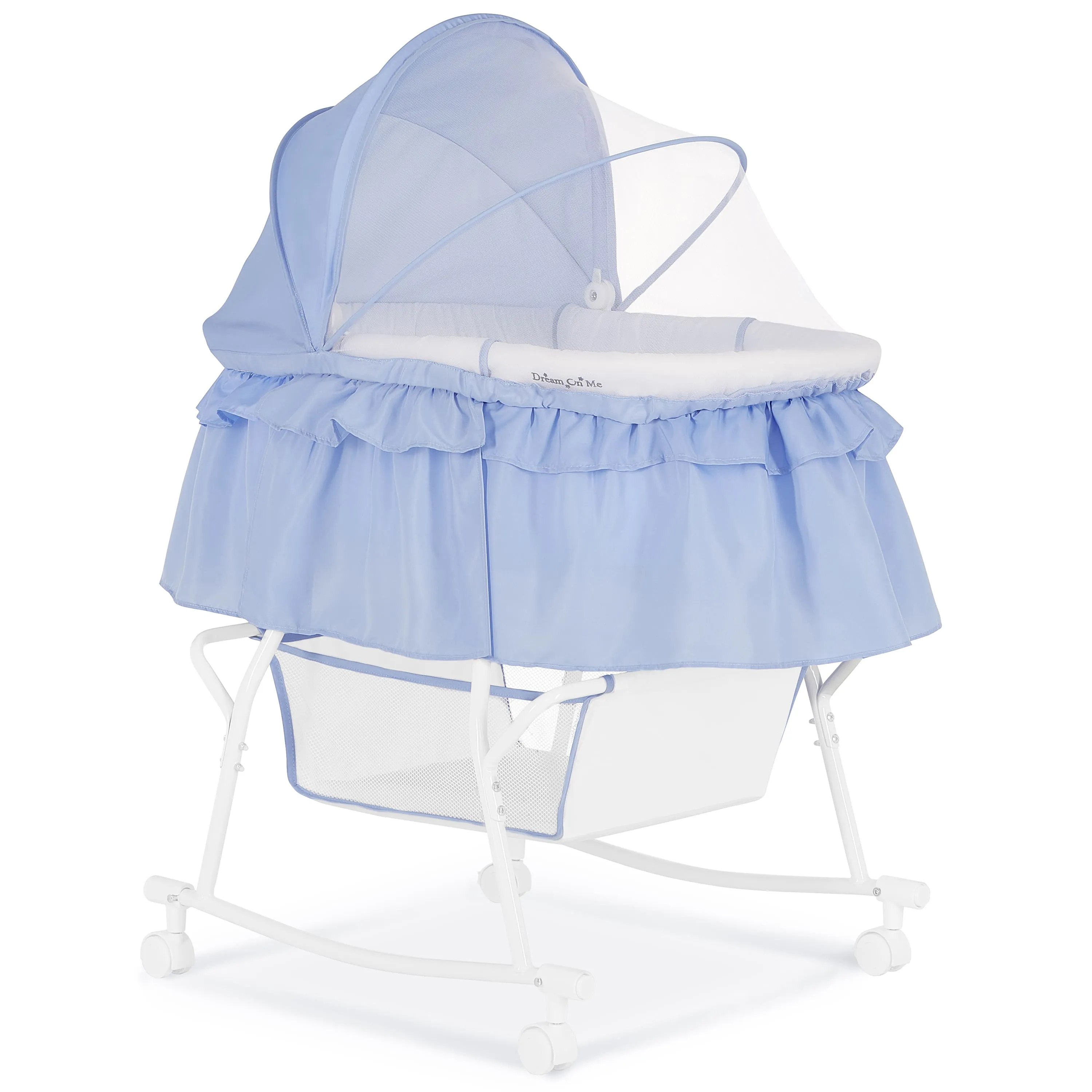 Lacy Portable 2 in 1 Bassinet and Cradle Blue