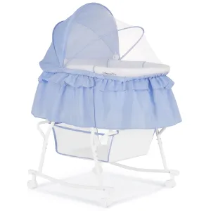 Lacy Portable 2 in 1 Bassinet and Cradle Blue