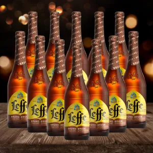 Leffe Belgian Brune Abbey Beer 330ml Bottles - 6.5% ABV (12 Pack)