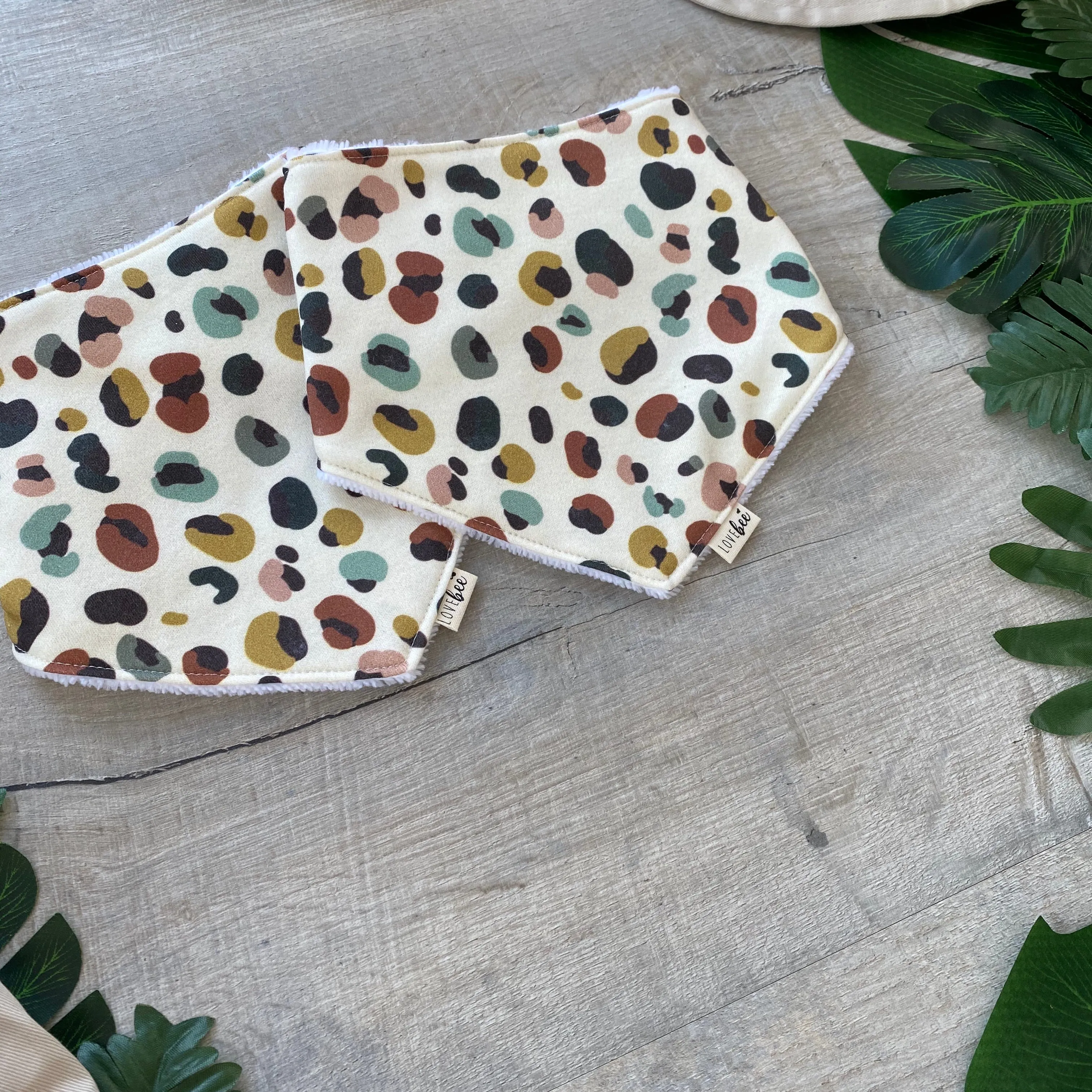 Leopard Dribble Bib